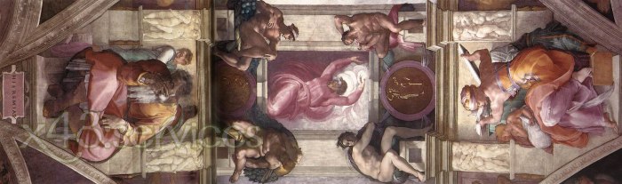 Michelangelo Buonarroti - Das neunte Joch der Decke - The ninth bay of the ceiling